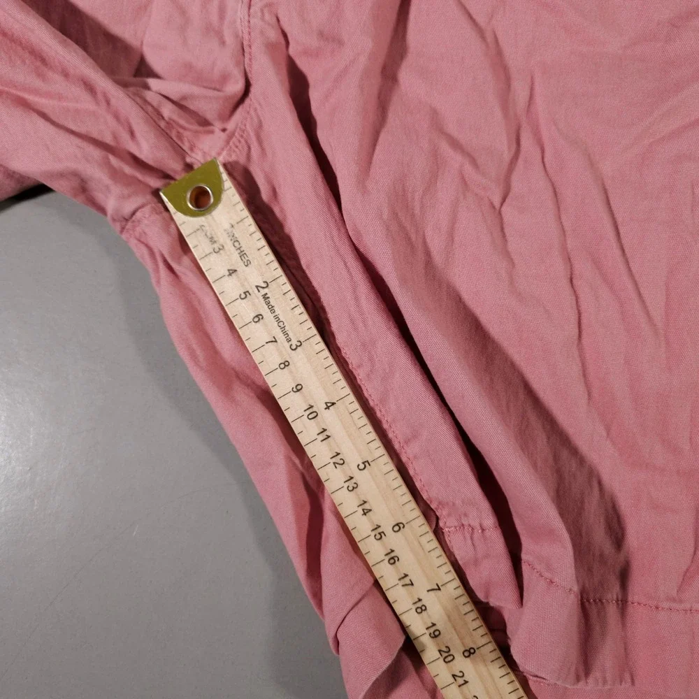 Faherty Shorts Mens 31 Pink Organic Cotton Tencel Stretch Flat Front MBS2203-FDF